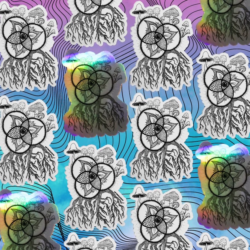 A Reuleaux & Her Roots Sticker