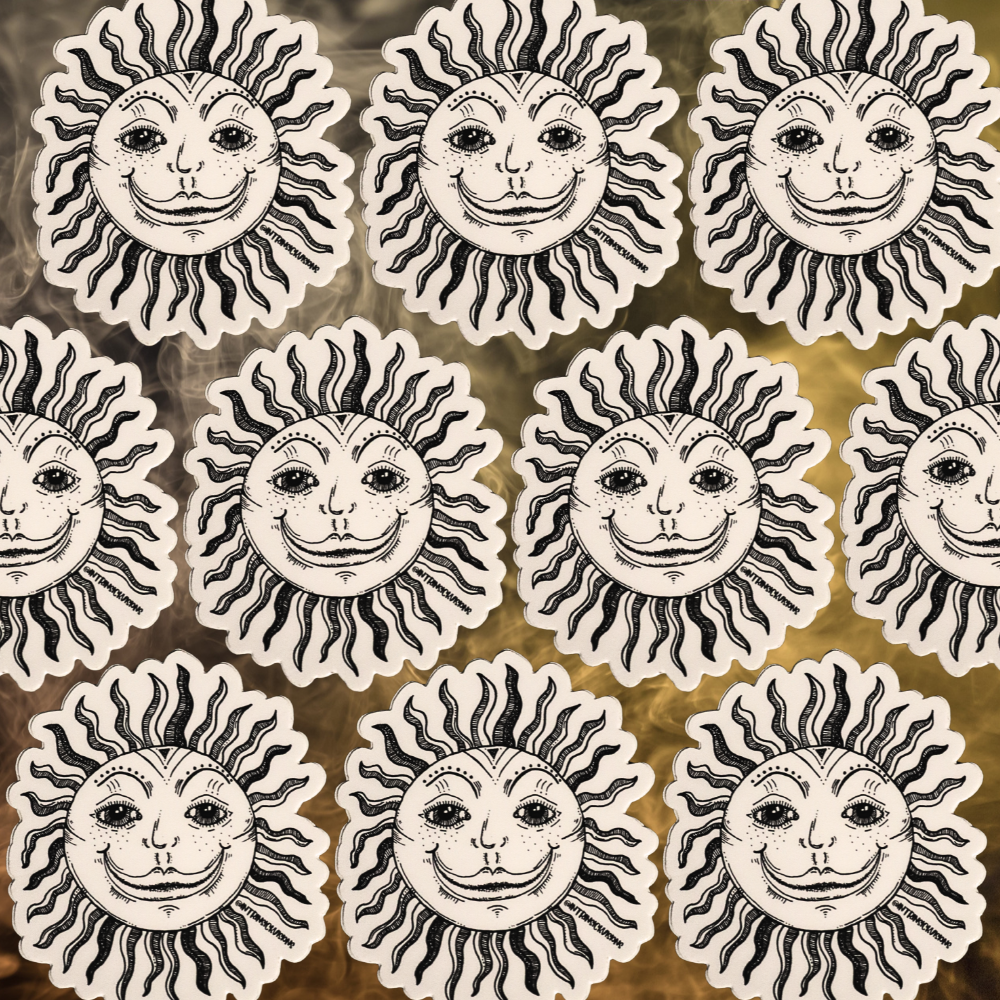 Happy Sun Sticker