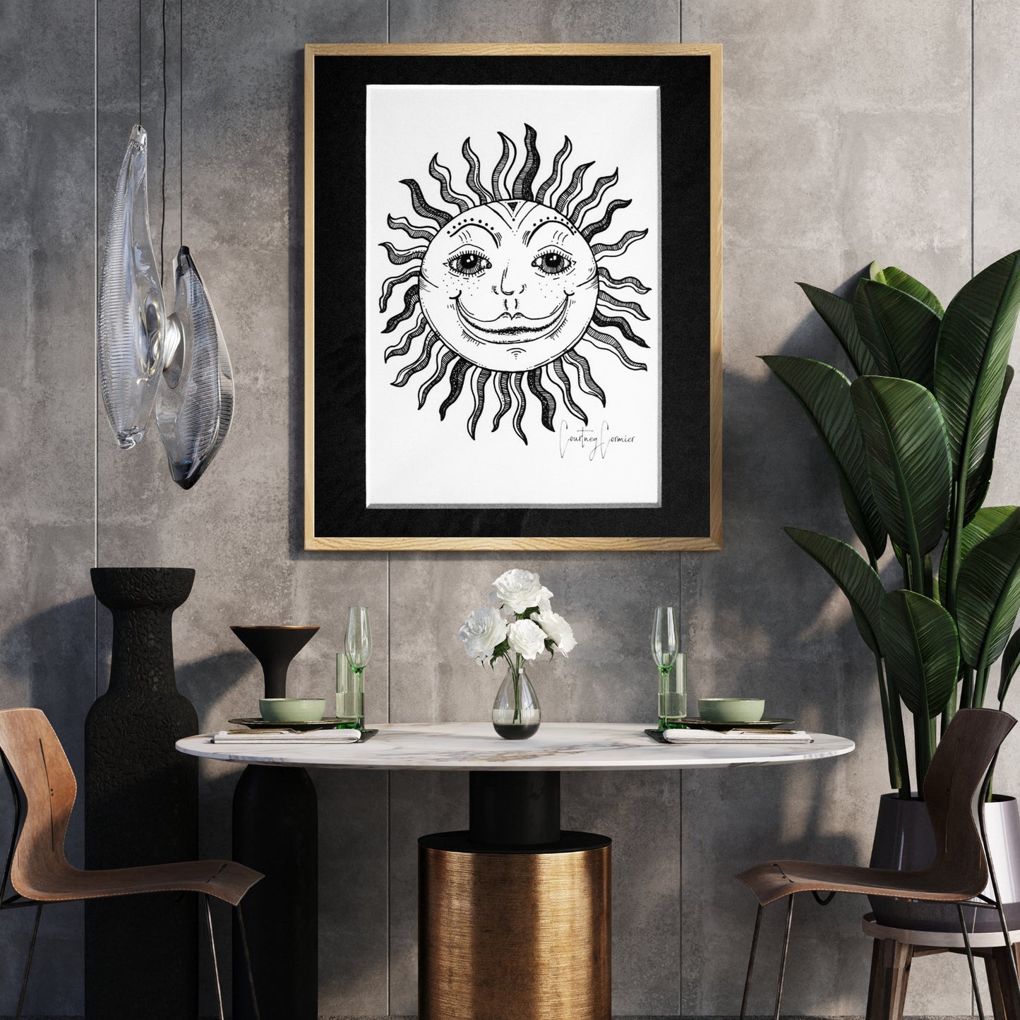Happy Sun Art Print