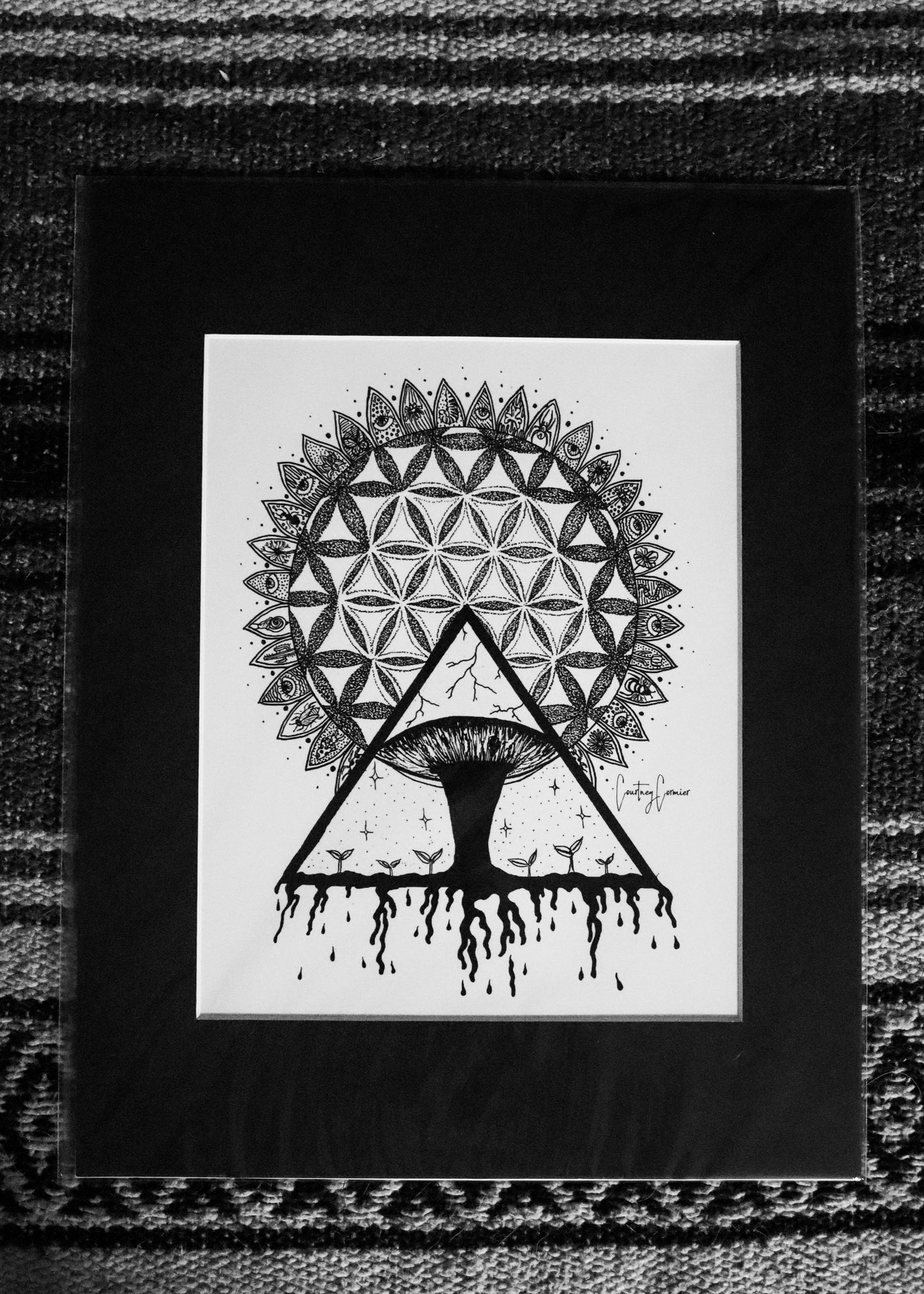 All Seeing Flower of Life Art Print