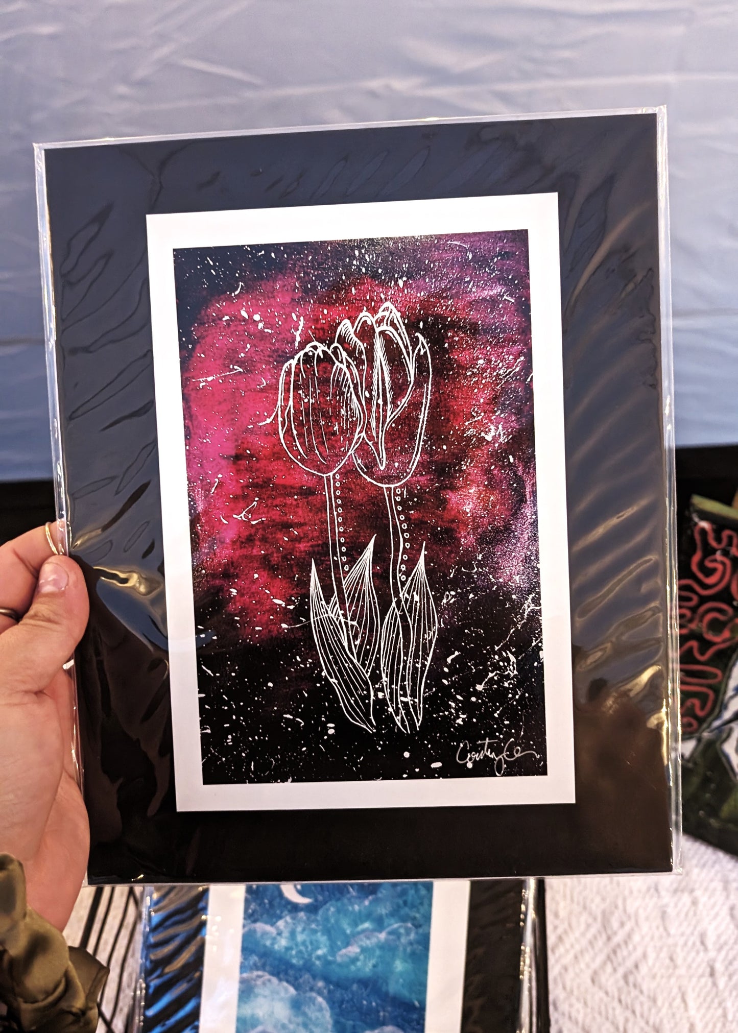 Tulips in Space Art Print