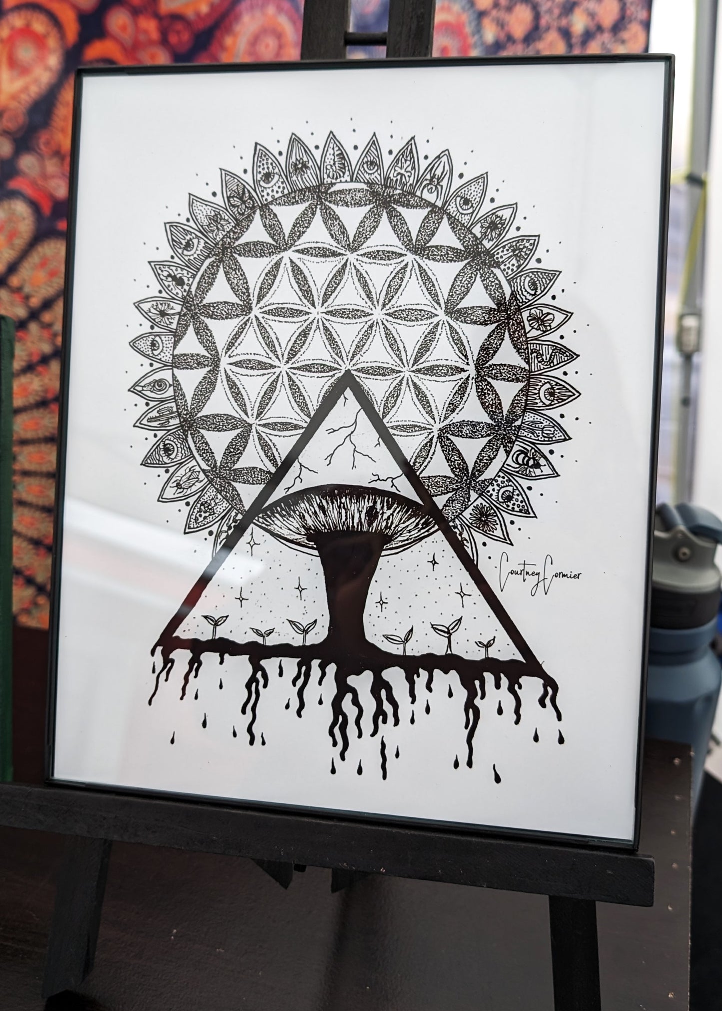 All Seeing Flower of Life Art Print