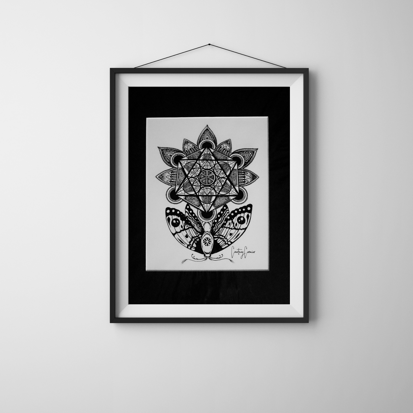 A Mystical Metatron Moth Art Print