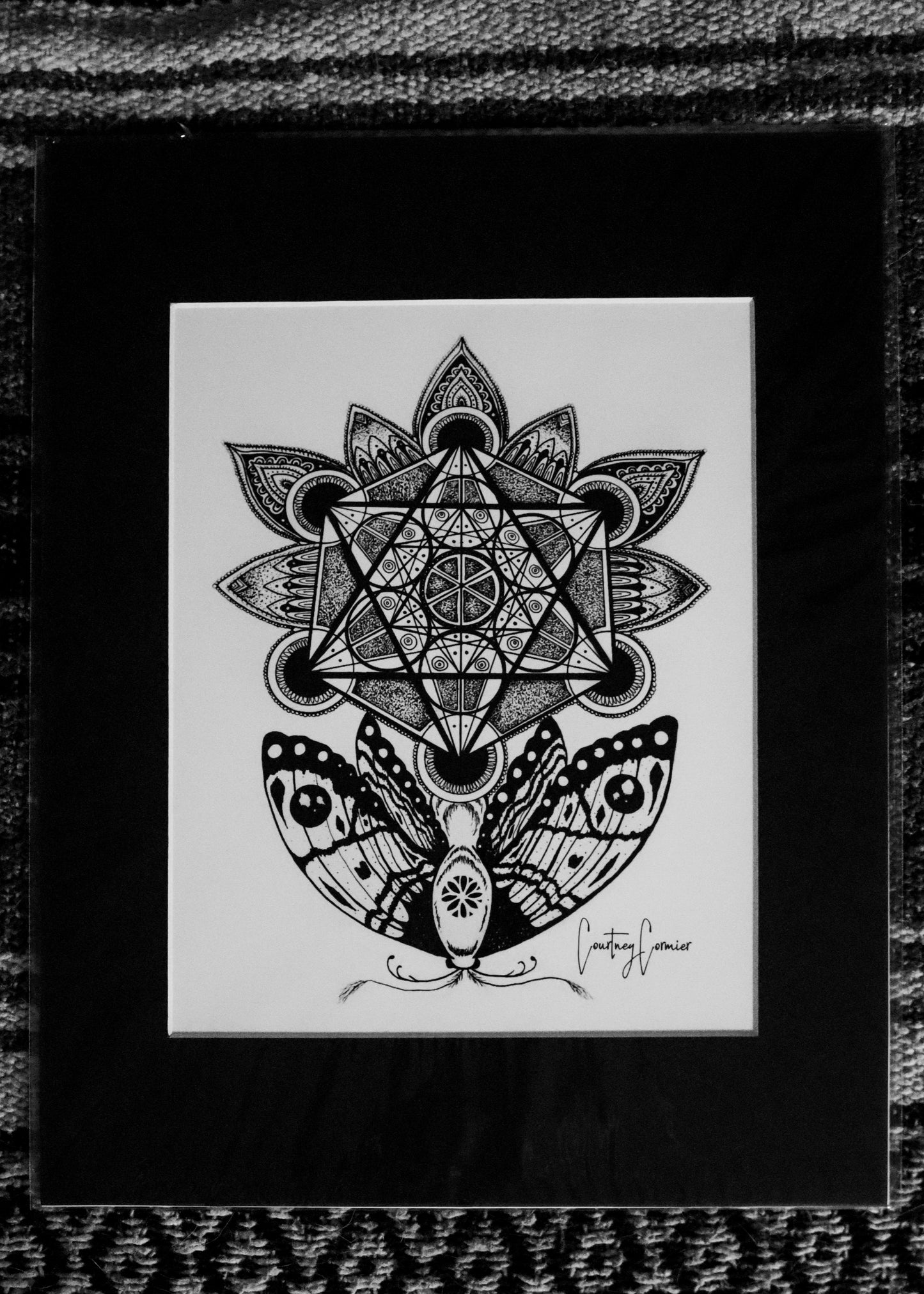 A Mystical Metatron Moth Art Print